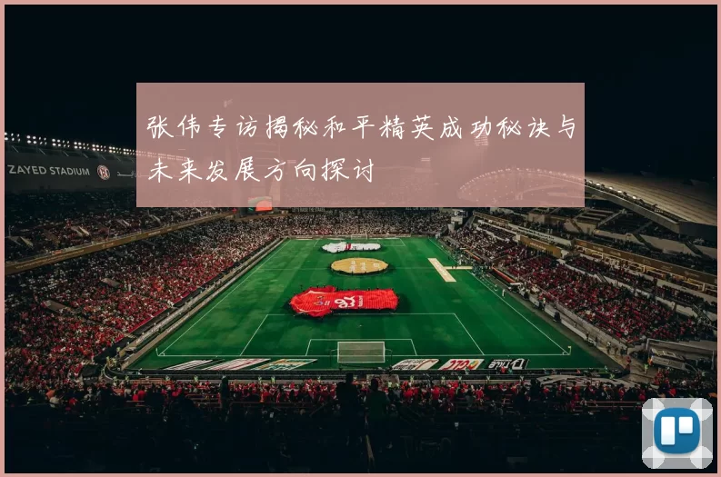 张伟专访揭秘和平精英成功秘诀与未来发展方向探讨